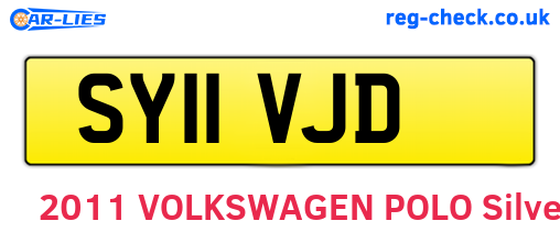 SY11VJD are the vehicle registration plates.