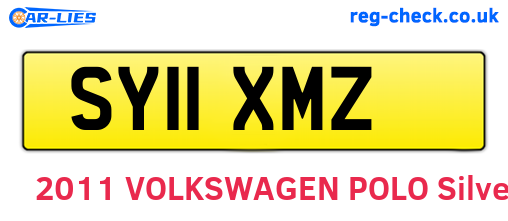 SY11XMZ are the vehicle registration plates.
