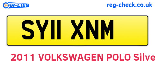 SY11XNM are the vehicle registration plates.