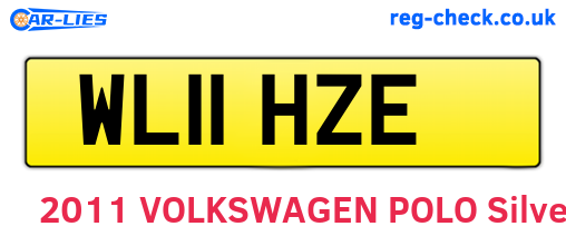 WL11HZE are the vehicle registration plates.