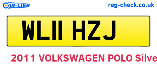 WL11HZJ are the vehicle registration plates.