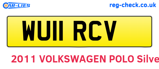 WU11RCV are the vehicle registration plates.