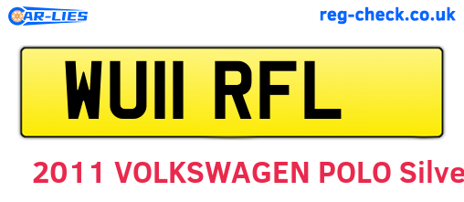 WU11RFL are the vehicle registration plates.