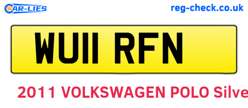 WU11RFN are the vehicle registration plates.