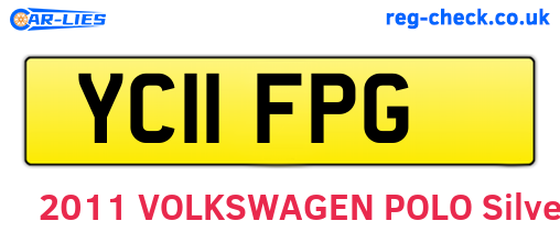 YC11FPG are the vehicle registration plates.