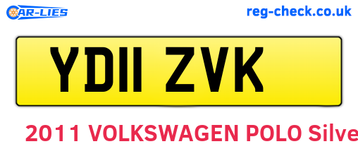 YD11ZVK are the vehicle registration plates.