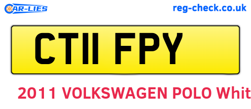 CT11FPY are the vehicle registration plates.