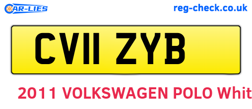 CV11ZYB are the vehicle registration plates.