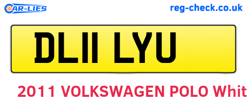DL11LYU are the vehicle registration plates.