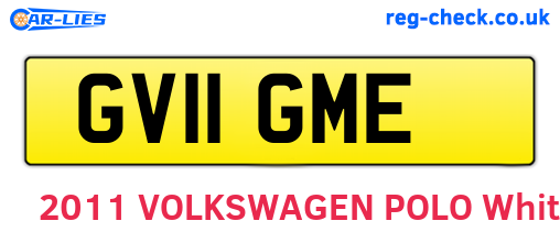 GV11GME are the vehicle registration plates.