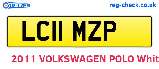 LC11MZP are the vehicle registration plates.