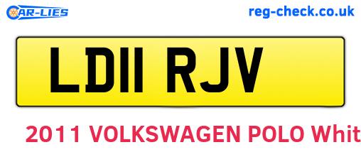 LD11RJV are the vehicle registration plates.