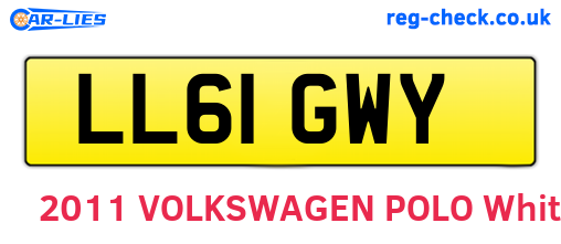 LL61GWY are the vehicle registration plates.