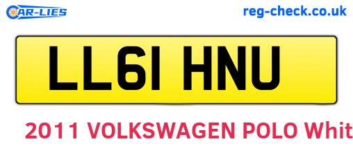 LL61HNU are the vehicle registration plates.