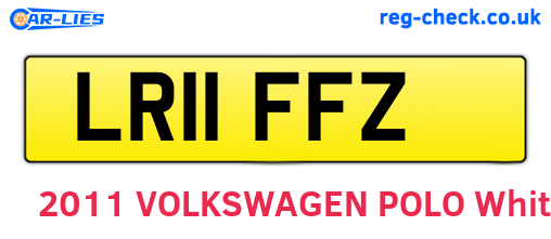 LR11FFZ are the vehicle registration plates.