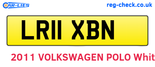 LR11XBN are the vehicle registration plates.