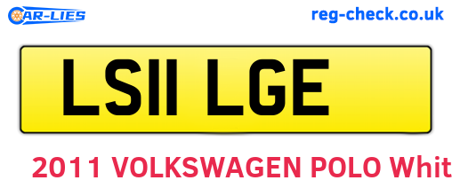 LS11LGE are the vehicle registration plates.
