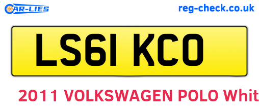 LS61KCO are the vehicle registration plates.