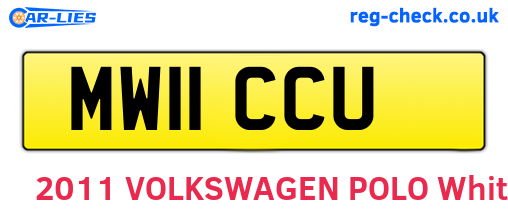 MW11CCU are the vehicle registration plates.