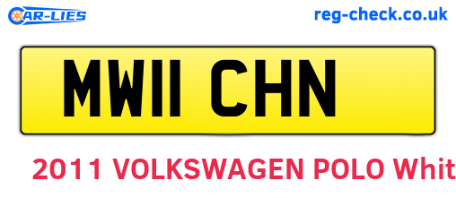MW11CHN are the vehicle registration plates.