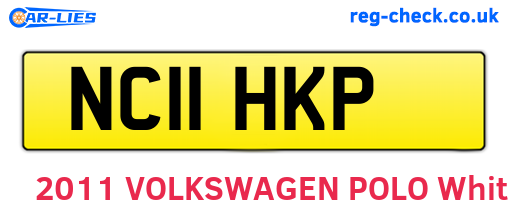 NC11HKP are the vehicle registration plates.