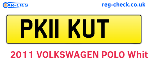 PK11KUT are the vehicle registration plates.