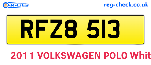 RFZ8513 are the vehicle registration plates.