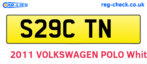 S29CTN are the vehicle registration plates.