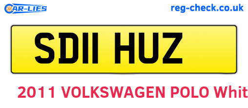 SD11HUZ are the vehicle registration plates.