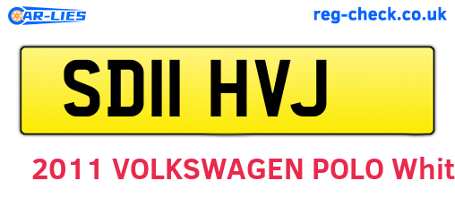 SD11HVJ are the vehicle registration plates.