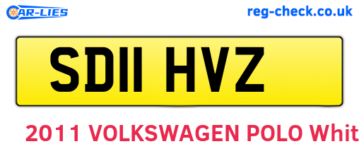 SD11HVZ are the vehicle registration plates.