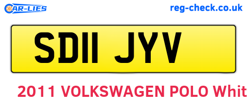 SD11JYV are the vehicle registration plates.