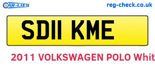 SD11KME are the vehicle registration plates.