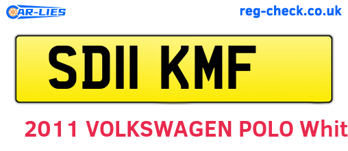 SD11KMF are the vehicle registration plates.
