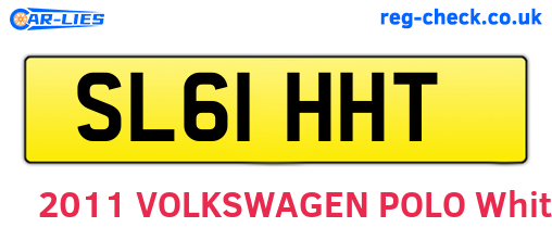 SL61HHT are the vehicle registration plates.