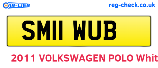 SM11WUB are the vehicle registration plates.
