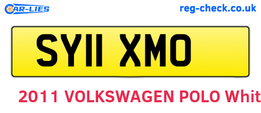 SY11XMO are the vehicle registration plates.