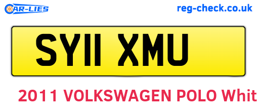 SY11XMU are the vehicle registration plates.