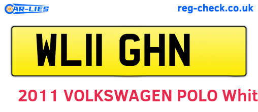 WL11GHN are the vehicle registration plates.