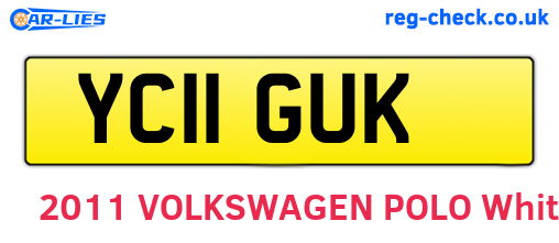YC11GUK are the vehicle registration plates.