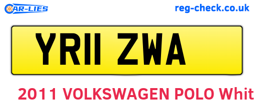 YR11ZWA are the vehicle registration plates.