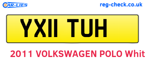 YX11TUH are the vehicle registration plates.