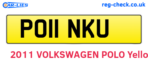 PO11NKU are the vehicle registration plates.