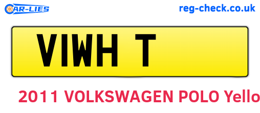 V1WHT are the vehicle registration plates.