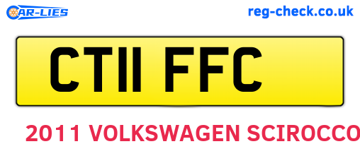 CT11FFC are the vehicle registration plates.