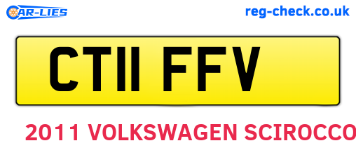 CT11FFV are the vehicle registration plates.