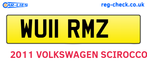 WU11RMZ are the vehicle registration plates.