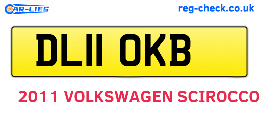 DL11OKB are the vehicle registration plates.