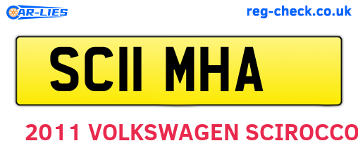 SC11MHA are the vehicle registration plates.