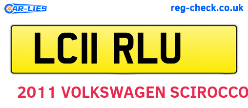 LC11RLU are the vehicle registration plates.